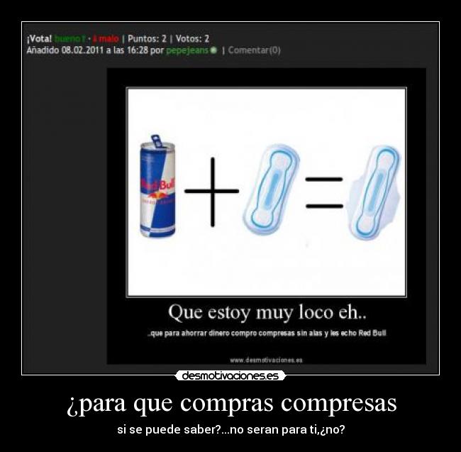 carteles compresas desmotivaciones