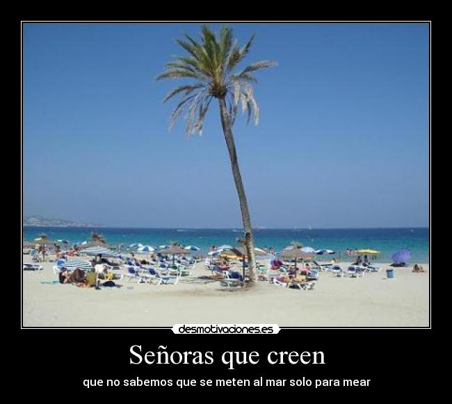 Señoras que creen -