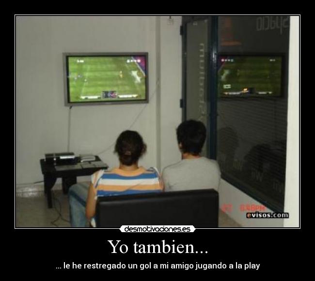 carteles juegando play desmotivaciones