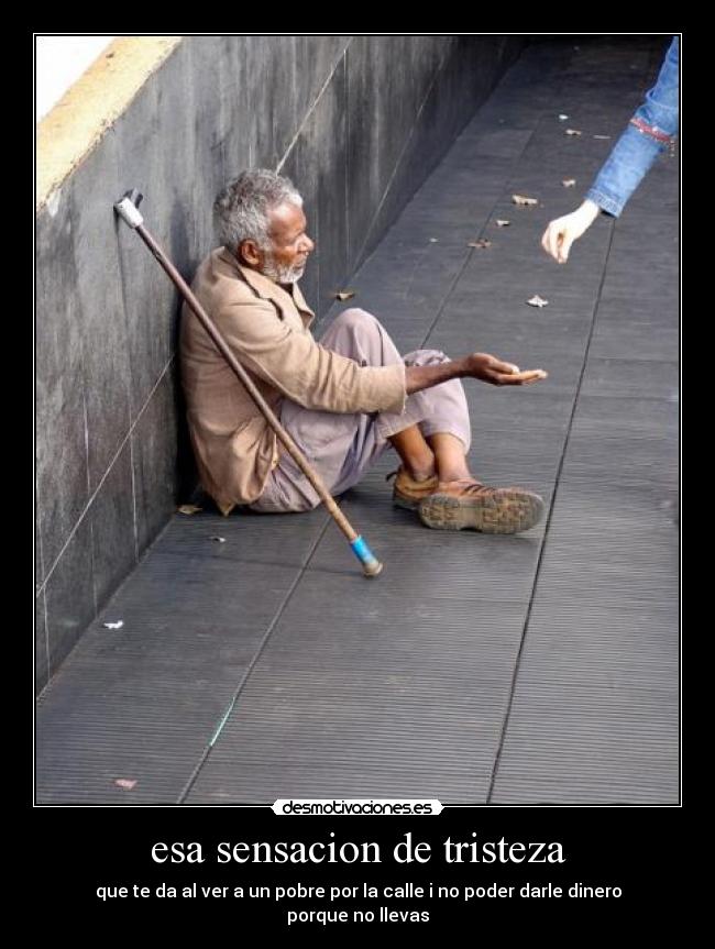 esa sensacion de tristeza -