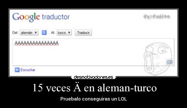 15 veces Ä en aleman-turco -