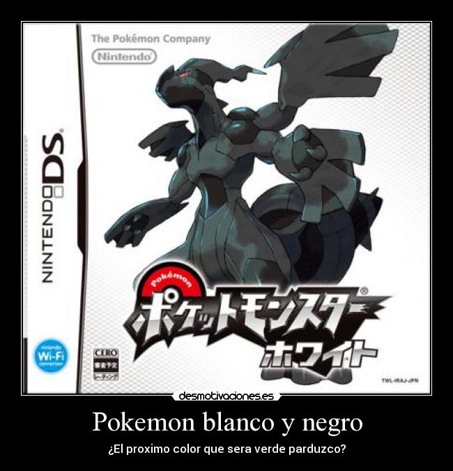 Pokemon blanco y negro - 