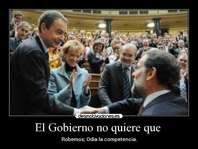 El Gobierno no quiere que -