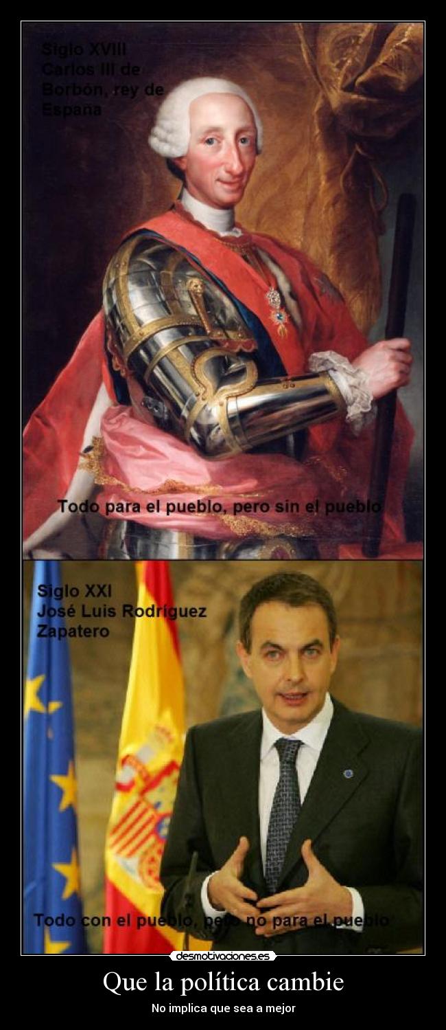 Que la política cambie - No implica que sea a mejor