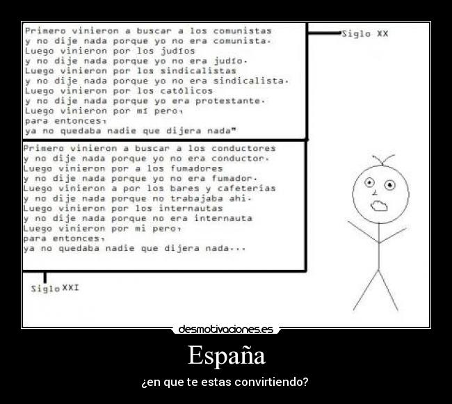 España - ¿en que te estas convirtiendo?