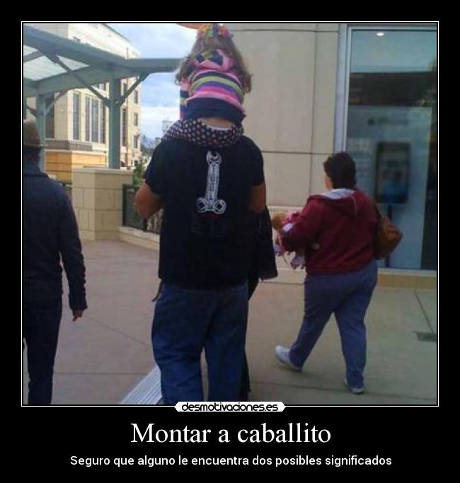 Montar a caballito -