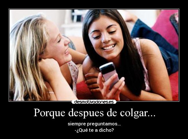 carteles porque despues colgar desmotivaciones