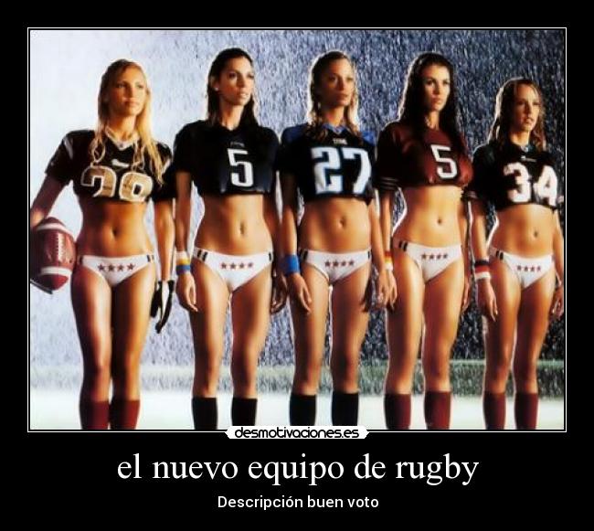 el nuevo equipo de rugby -
