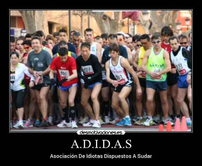 carteles adidas correr maraton desmotivaciones