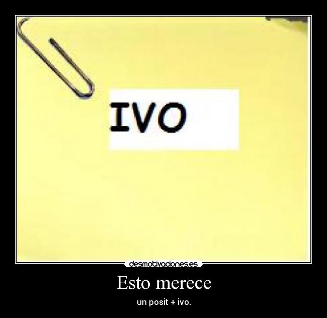 Esto merece -