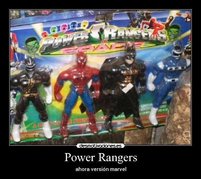 Power Rangers - ahora versión marvel