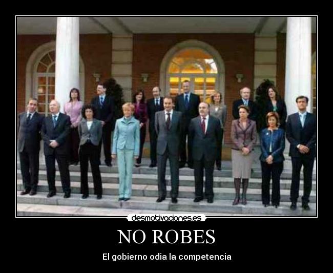 NO ROBES - El gobierno odia la competencia