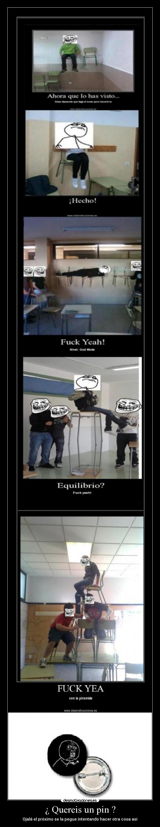 ¿ Quereis un pin ? - Ojalá el próximo se la pegue intentando hacer otra cosa así