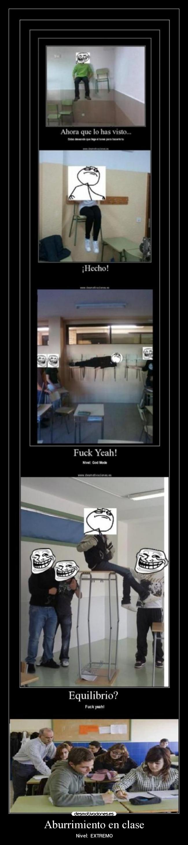 Aburrimiento en clase - Nivel: EXTREMO