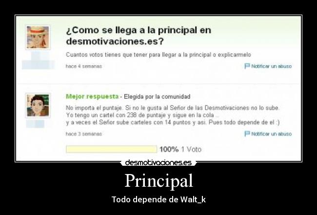 Principal - Todo depende de Walt_k