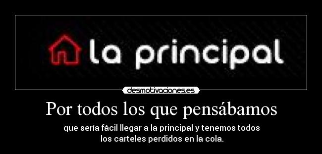 Por todos los que pensábamos - 