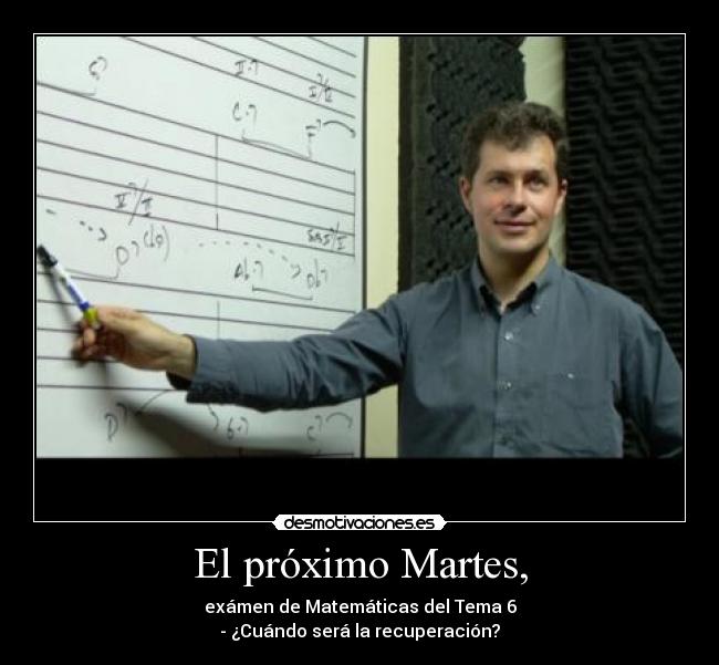 El próximo Martes, - 