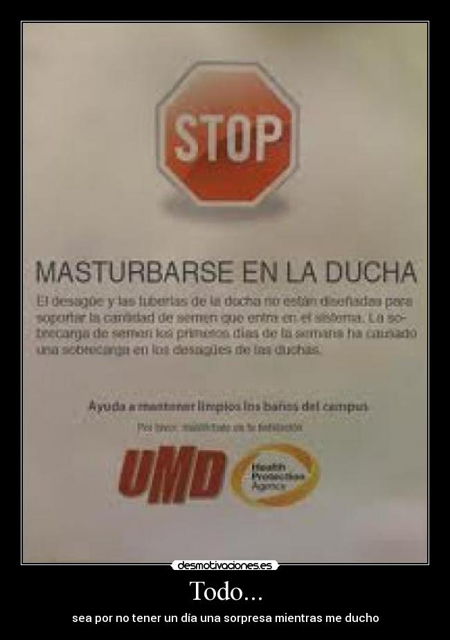 carteles ducha desmotivaciones