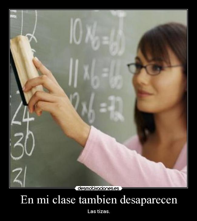 En mi clase tambien desaparecen - 