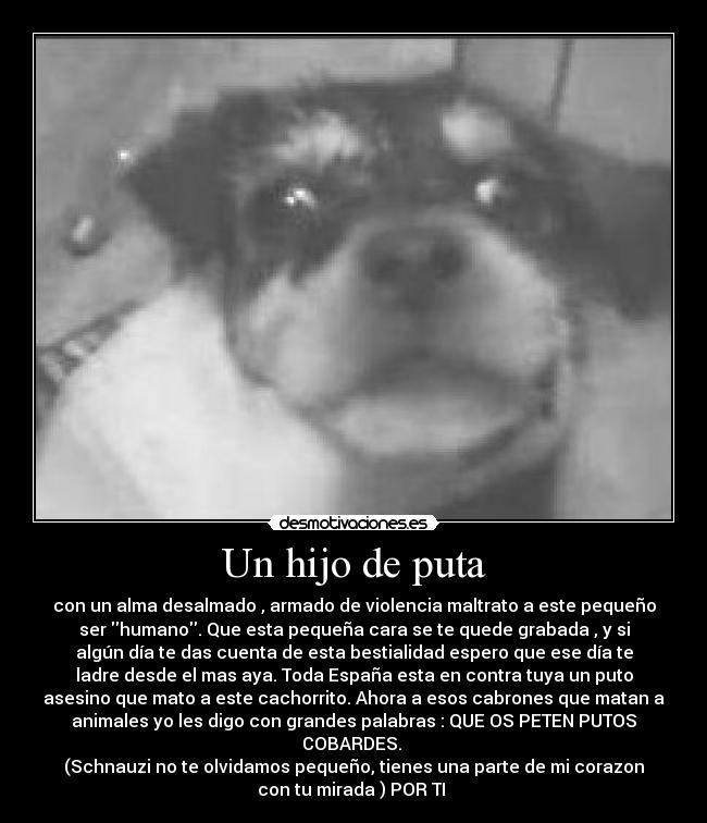 Un hijo de puta -