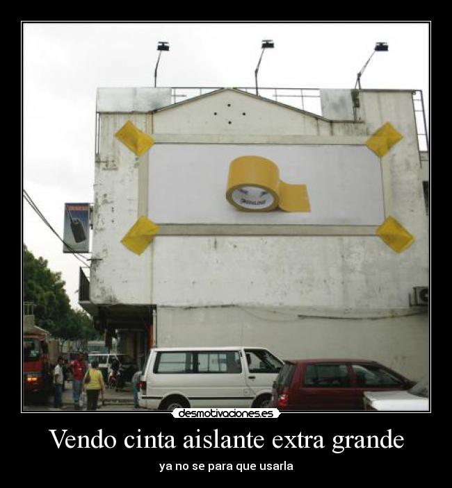 Vendo cinta aislante extra grande -
