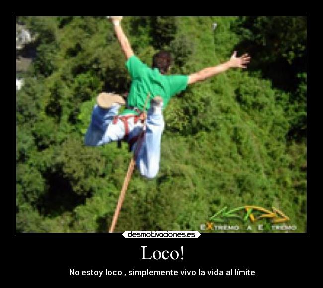 Loco! - No estoy loco , simplemente vivo la vida al límite