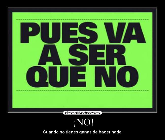 ¡NO! - 