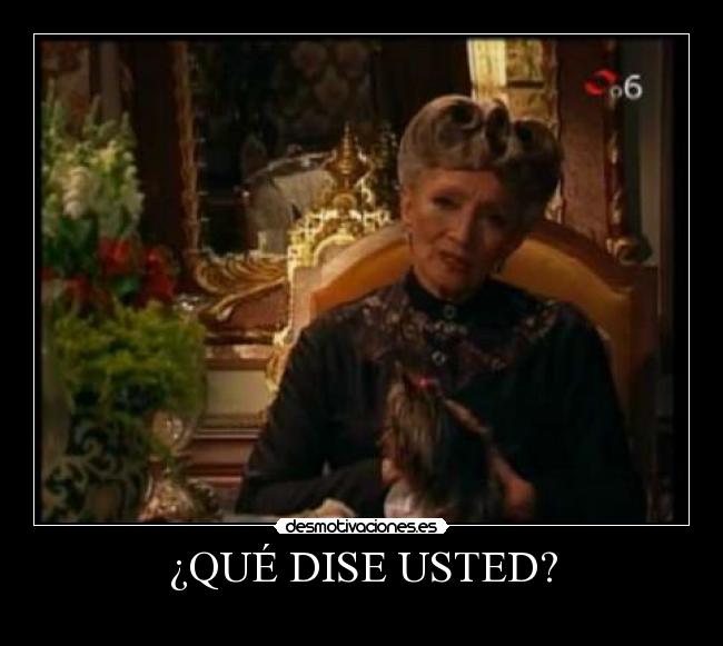 ¿QUÉ DISE USTED? - 