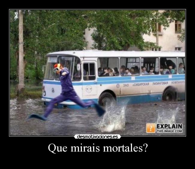 Que mirais mortales? - 
