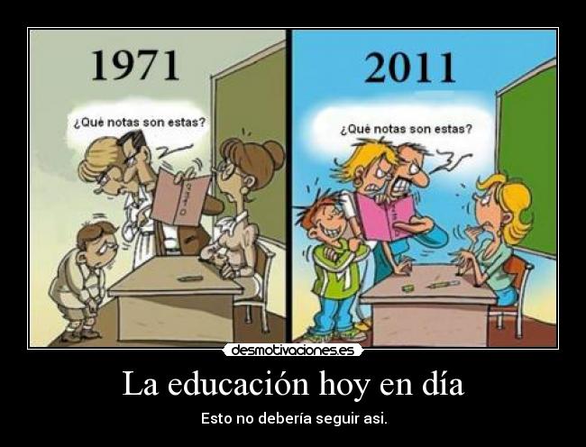 La educación hoy en día - 