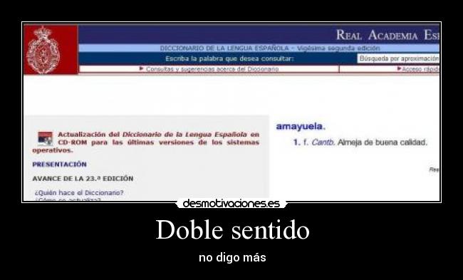 Doble sentido - no digo más