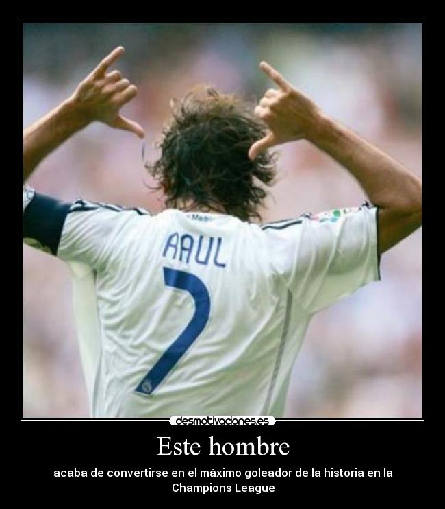 Este hombre - acaba de convertirse en el máximo goleador de la historia en la Champions League