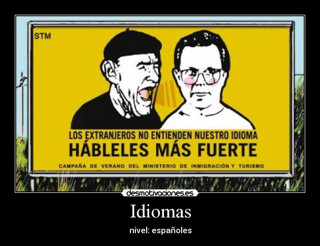 Idiomas - nivel: españoles