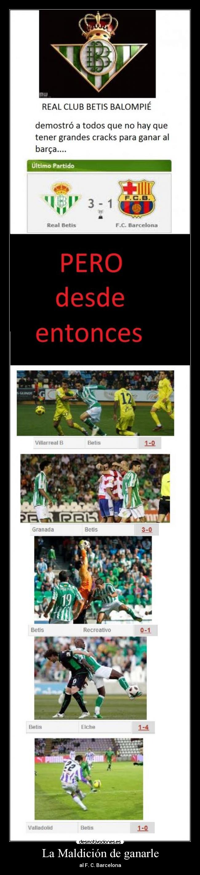 La Maldición de ganarle -