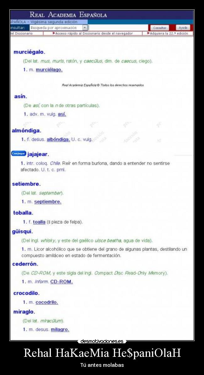 Rehal HaKaeMia He$paniOlaH - Tú antes molabas