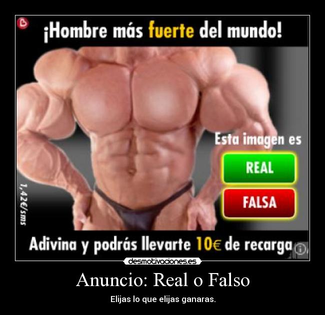 Anuncio: Real o Falso - 