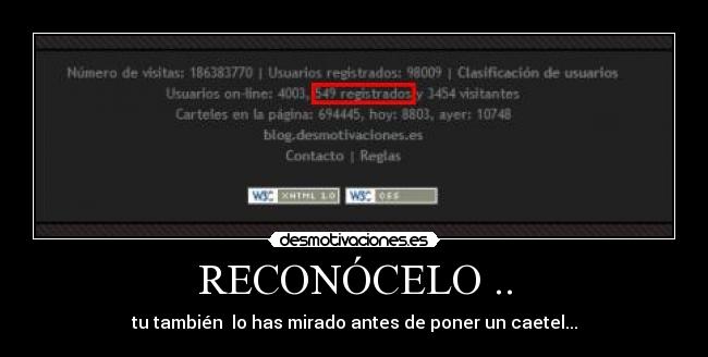 RECONÓCELO .. - tu también lo has mirado antes de poner un caetel...