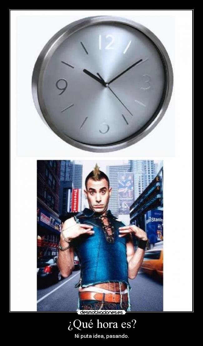 ¿Qué hora es? -