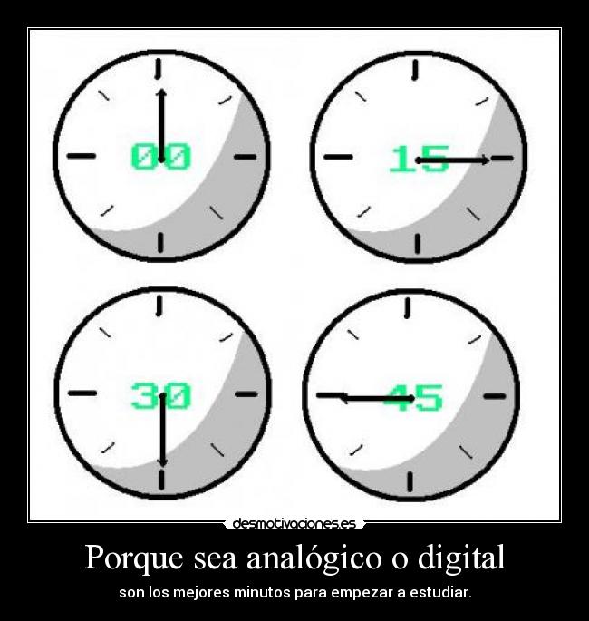 Porque sea analógico o digital - 