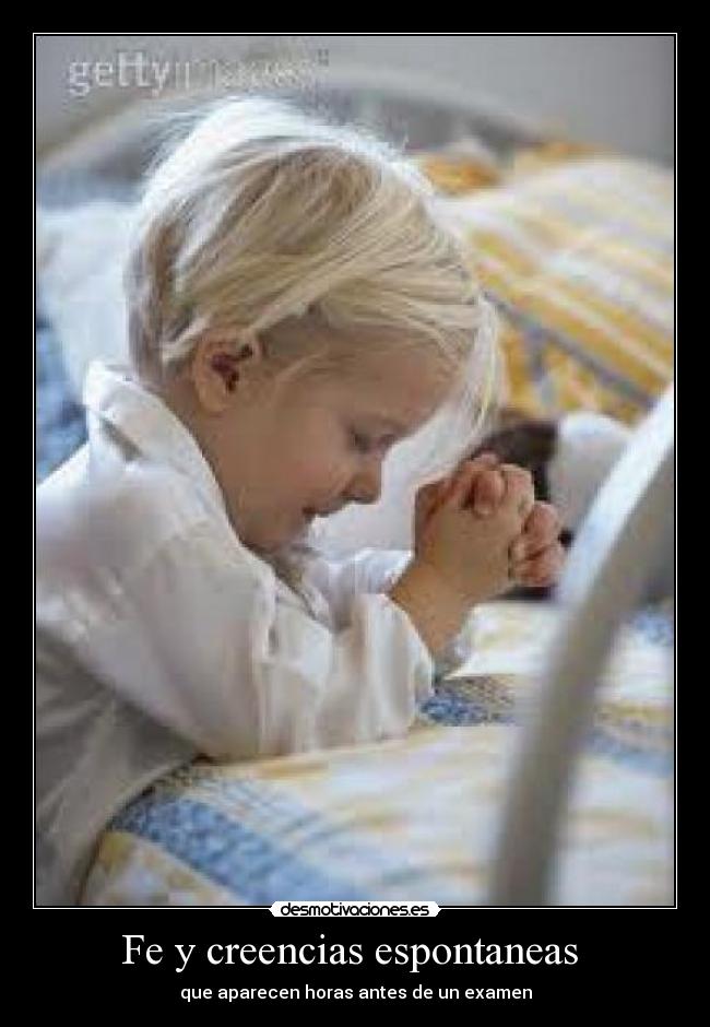 Fe y creencias espontaneas  - 