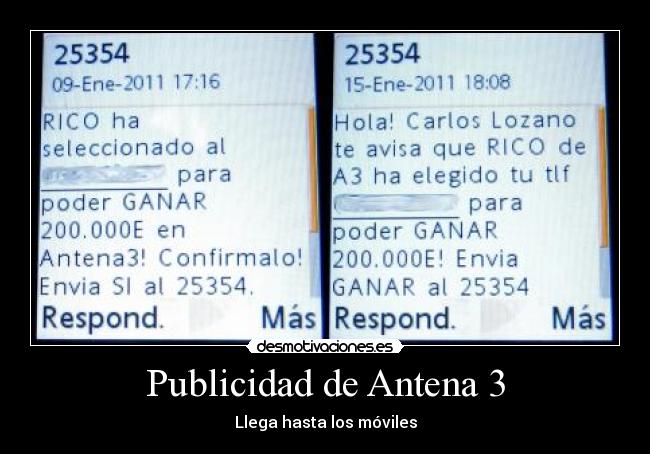 Publicidad de Antena 3 -