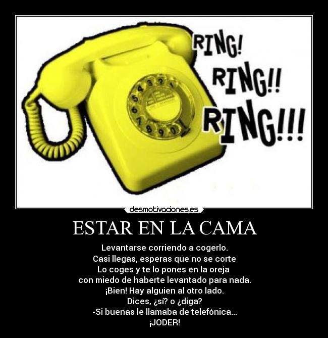 ESTAR EN LA CAMA -