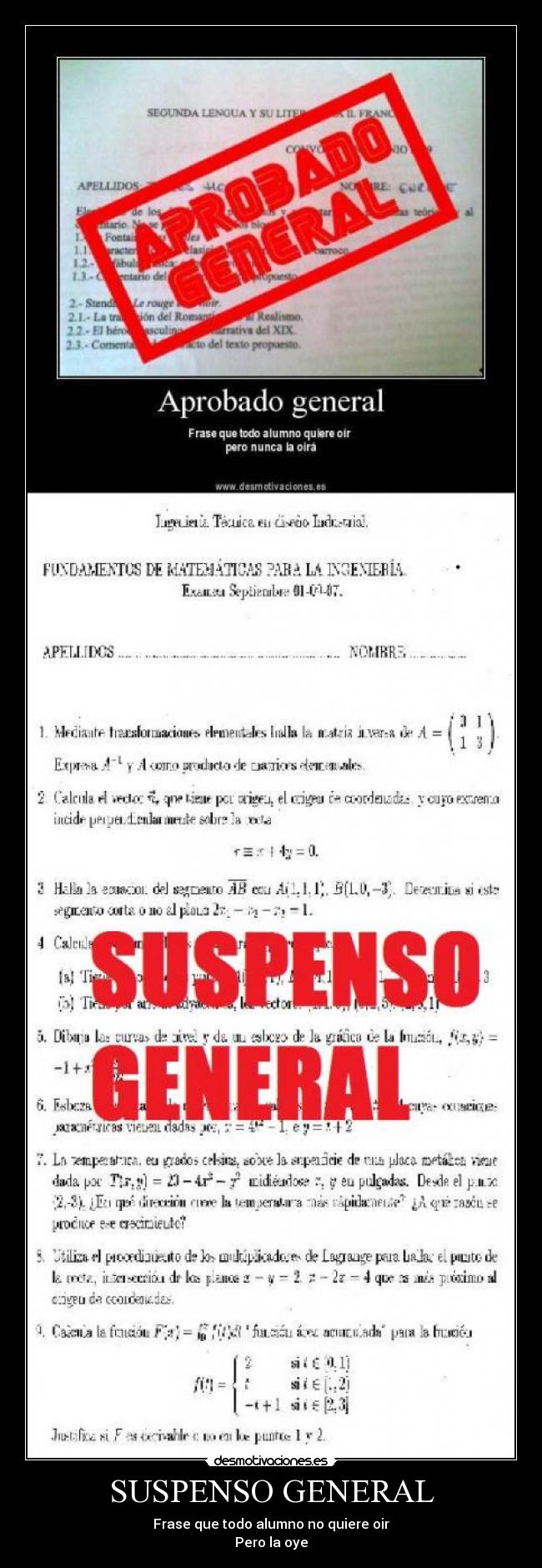 SUSPENSO GENERAL - 