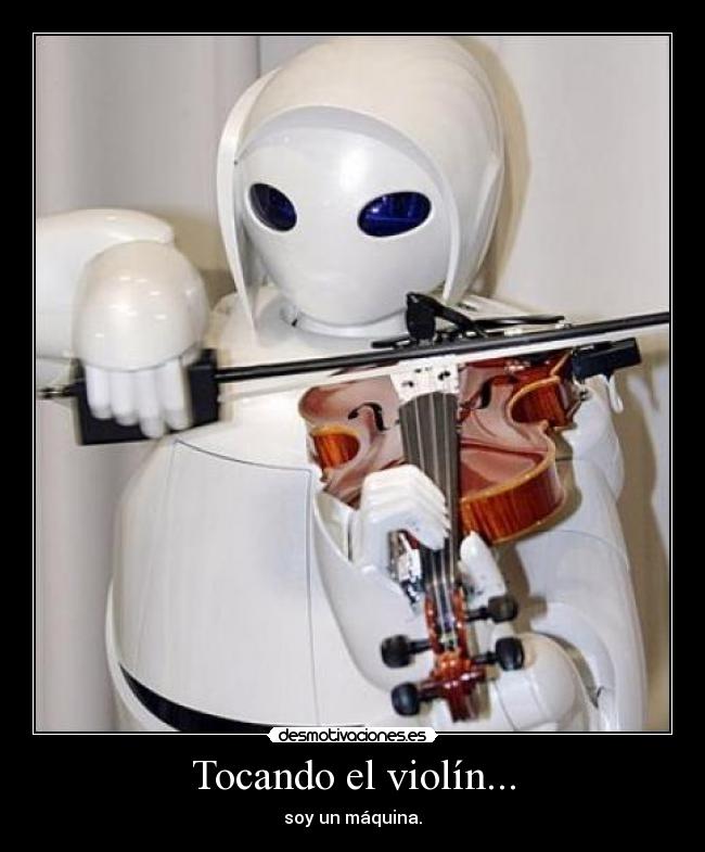 Tocando el violín... -