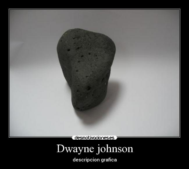 Dwayne johnson - descripcion grafica