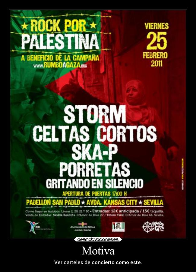 Motiva - Ver carteles de concierto como este.
