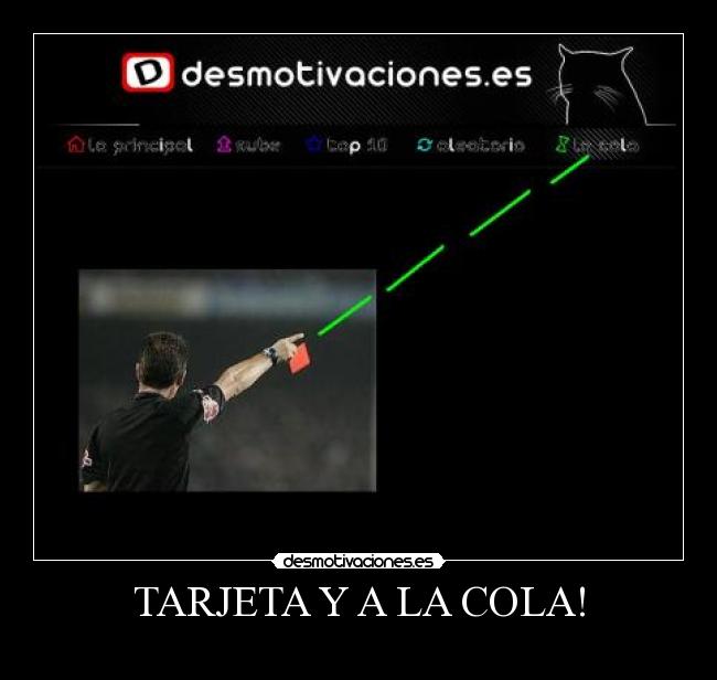 carteles tarjeta cola desmotivaciones