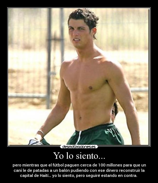 carteles cristiano ronaldo futbol desmotivaciones