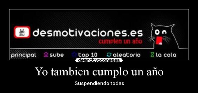 Yo tambien cumplo un año - 