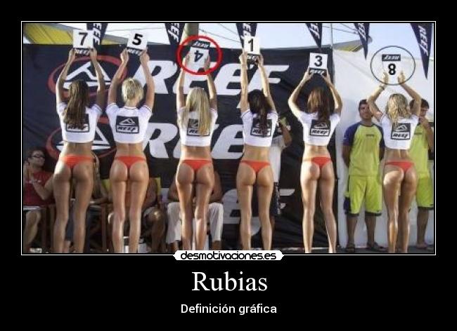 Rubias - Definición gráfica